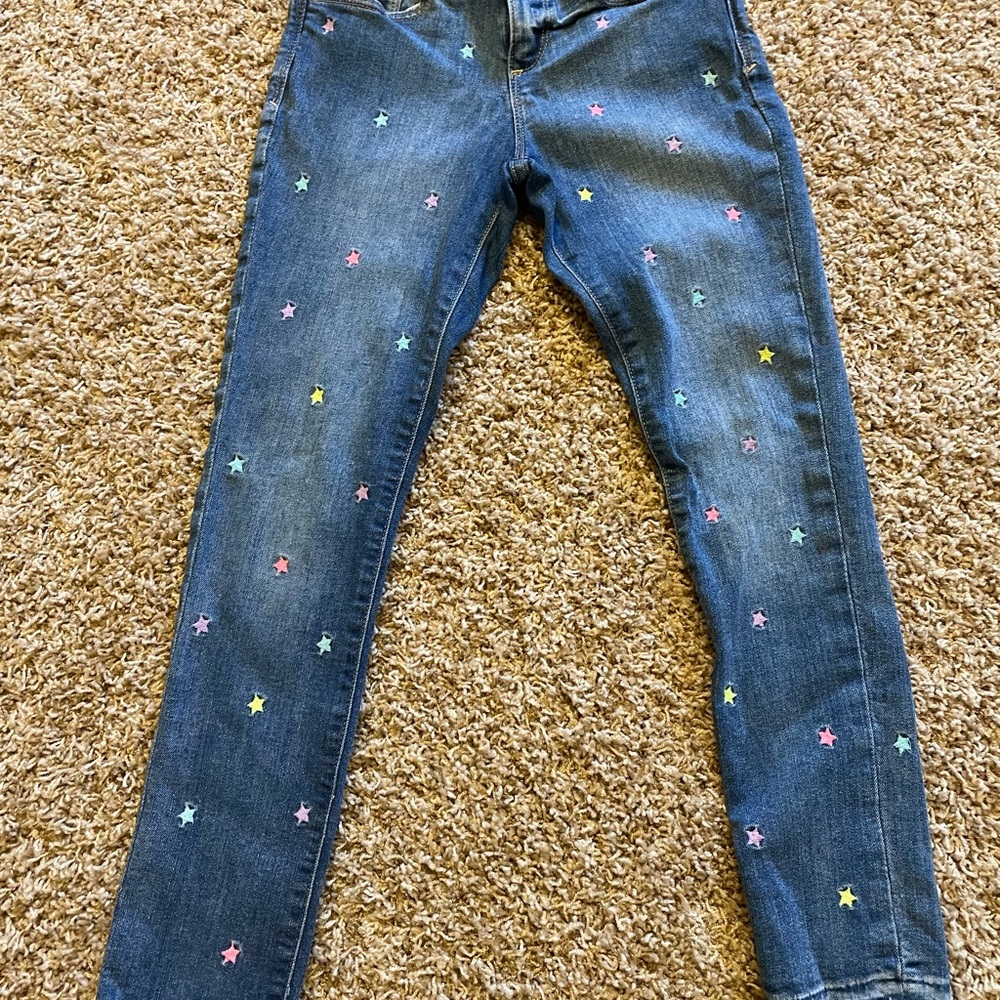 GAP Kid’s Blue Skinny Jeans with Star Accents